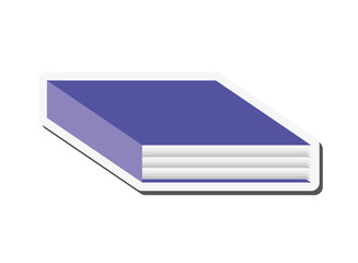 book close knowledge read library icon. Flat and isolated design. Vector illustration