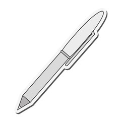 pen tool write office draw object icon. Flat and isolated design. Vector illustration