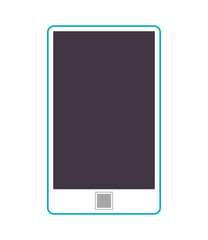 smartphone gadget device technology virtual  icon. Flat and isolated design. Vector illustration