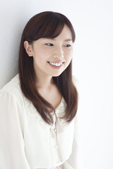 笑顔の女性