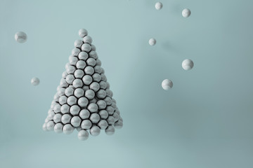 3D illustration - Pearls Christmas tree - 119536407