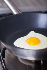 cuire un oeuf au plat dans une poêle
