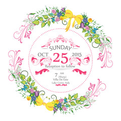 Vector flowers frameVector flowers frame