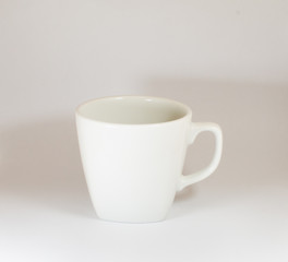 White coffee cup isolated