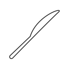 cutlery knife menu food restaurant tool instrument icon. Flat and isolated design. Vector illustration