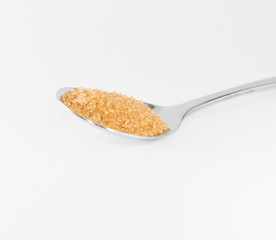 Brown sugar on  spoon