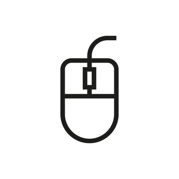 Computer mouse icon on white background