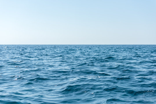 Fototapeta blue sea and sky background