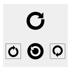 Reset button icon - obrazy, fototapety, plakaty