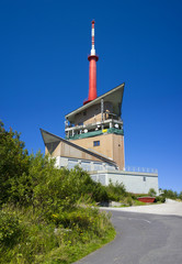 Lysa hora, Beskids mountains ( Beskydy ), Czech republic / Czechia, Central Europe - transmitter...