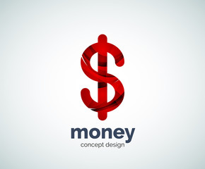 Fototapeta premium Vector dollar logo template