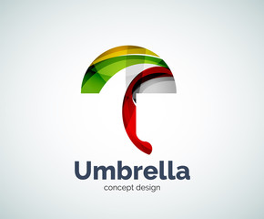 Vector umbrella logo template