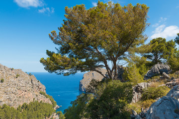 Beautiful view of Sa Calobra on Mallorca Island, Spain