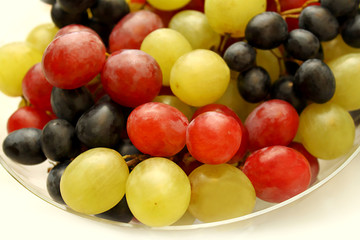 Naklejka na ściany i meble Closeup of tasty ripe grapes