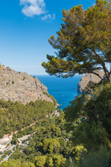 Beautiful view of Sa Calobra on Mallorca Island, Spain