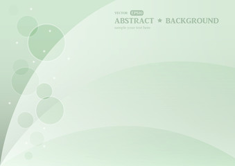 Fototapeta na wymiar Beautiful abstract green vector background with bokeh effect. Vector illustration. 