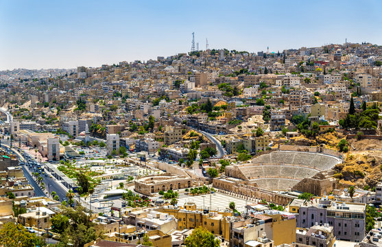 View on Roman Theater in Amman