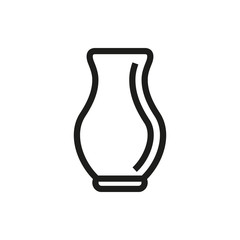 clay jar icon on white background