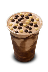 Chocolate Milk Shake isolated on white background