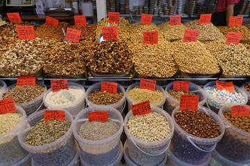 nut and dry fruits sales stall