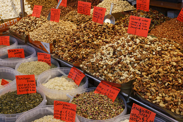 nut and dry fruits sales stall