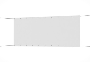 Banner mock up. 3d illustration. Isolated.