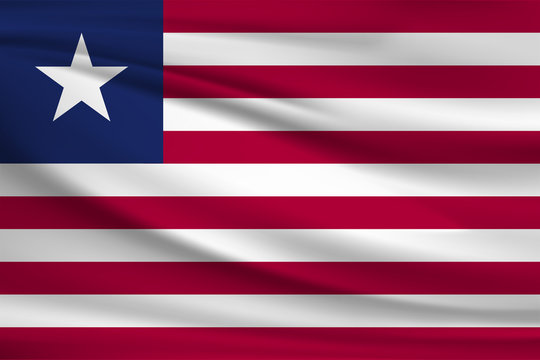 The national flag of Liberia
