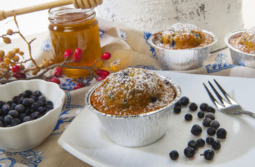 Muffin al mirtillo nero