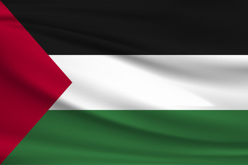 The national flag of Palestine