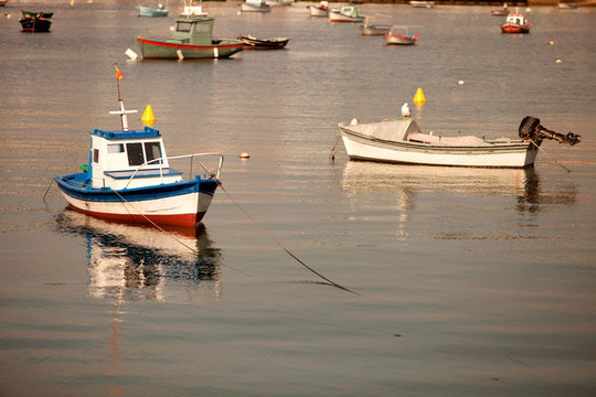 Small fishing boats