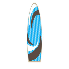Isolated Surfboard