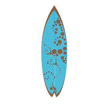 Isolated Surfboard