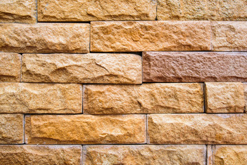 Modern brown brick wall background