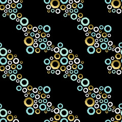 Abstract pattern with circle shapes art design