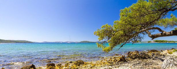 Natural beautiful beach in Croatia