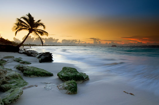 Punta Cana Beach, Sunset - Dominican Republic Caribbean 