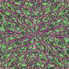 Modern Ornate Interlace Seamless Pattern