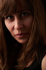 Fototapeta premium close portrait of a beautiful woman