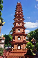 The Tran Quoc Pagoda in Hanoi, Vietnam