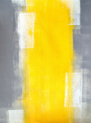 Szary i żółty streszczenie sztuka malarstwo - 119553852