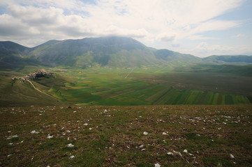 Vista di Castelluccio di Norcia