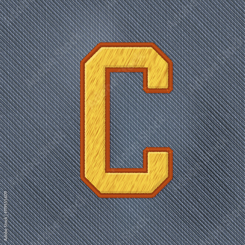 "Embroidery Patch Alphabet" Stock image and royaltyfree vector files