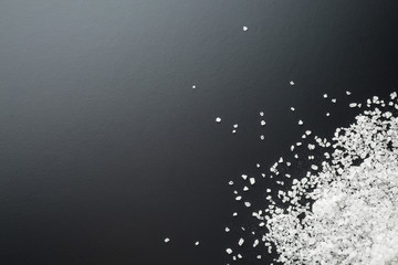 white crystallized salt
