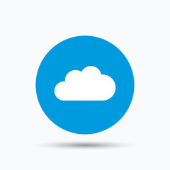 Cloud icon. Data storage technology sign.