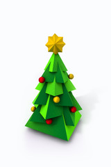 3D Abstract Christmas Tree
