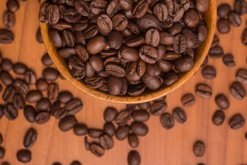 Coffee Beans into a bowl
