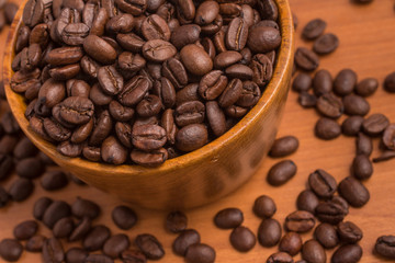 Coffee Beans into a bowl