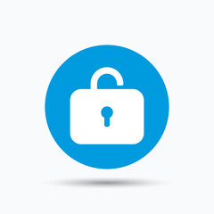 Lock icon. Privacy locker sign.