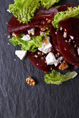 beetroot salad with cheese
