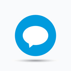 Speech bubble icon. Chat sign.